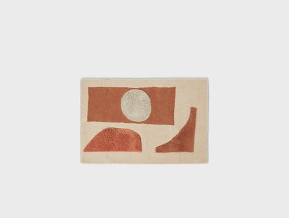 ferm LIVING - Bloco Tufted Vloerkleed Small Blush/Off-White