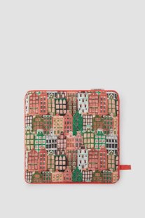 Multicolour pannenlap met grachtenpandjes