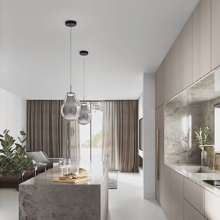 Fabas Luce LED hanglamp Noa, grijs, glas, Ø 25 cm, CCT, dimbaar