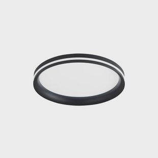 Fabas Luce LED plafondlamp Isy, zwart, Ø 35 cm, metaal, CCT, dimbaar