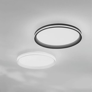 Fabas Luce LED plafondlamp Isy, zwart, Ø 45 cm, metaal, CCT, dimbaar