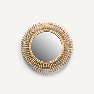 Spiegel in rotan, Tarsile, rondø60 cm