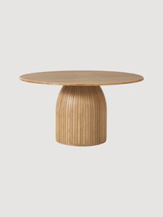 Ronde eettafel Nelly met groefstructuur, verschillende formaten