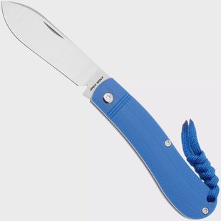Jack Wolf K9 Jack Ultralight Series K9-02-G10-BLU-OARC Satin 154CM, Blue G10 Opposing Arcs, slipjoint zakmes