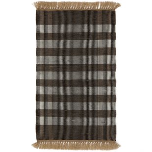 Kave Home Barani Vloerkleed 60x90 Bruin/zwart