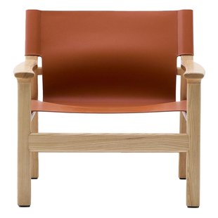 Kave Home Jan Fauteuil Naturel Lichtbruin Gerecycled Leer