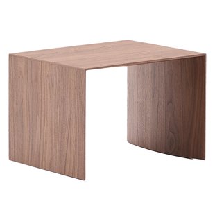 Kave Home Litto Bijzettafel 55x40 Walnoot