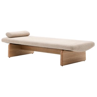 Kave Home Topaz Daybed Naturel Essenhout Beige Chenille