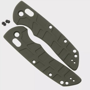 Lex Custom Hogue Deka Scales HODEH240 Turtle OD Green Titanium, handgreepschalen