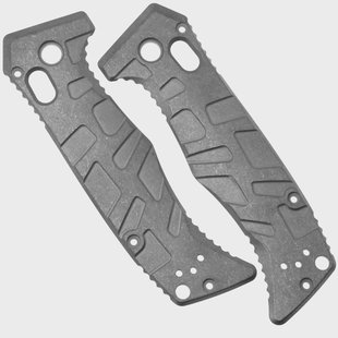 Lex Custom Benchmade Mini Adamas Scales MATSW Turtle Stonewashed Titanium, handgreepschalen