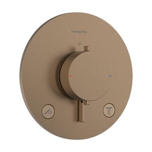Hansgrohe Ecostat Comfort S inbouwthermostaat - 2 functies - brushed bronze (brons) 33715140