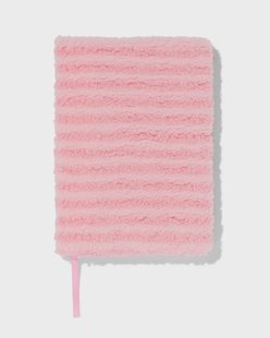 HEMA Notitieboek 16x22cm roze fluffy