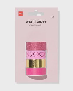 HEMA Washi tapes hartjes - 4 stuks