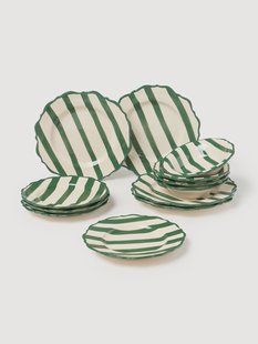 Handbeschilderde serviesset Donald, 4 personen, 12-delig