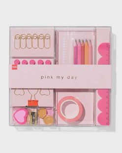 HEMA Cadeauset bureau accessoires roze