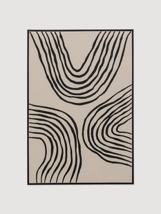 Handbeschilderde canvasdoek Bow