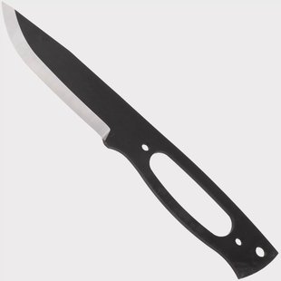 Nordic Knife Design Forester 100 CB 5001, Black Stainless Sandvik 12C27, Curly Birch, Brass Hardware, vaststaand mes, bouwpakket