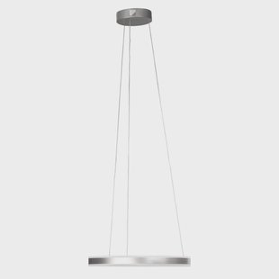 FISCHER & HONSEL LED hanglamp Sirko, Ø 50 cm, nikkelkleurig, metaal, CCT