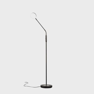 FISCHER & HONSEL LED vloerlamp Sorento, zandzwart, hoogte 138 cm, CCT dimbaar