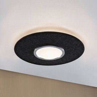 Paulmann Smart LED plafondlamp Tulga, antraciet Ø 45 cm vilt