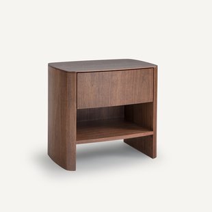 Nachtkastje in noten- of eikenfineer, Wilg