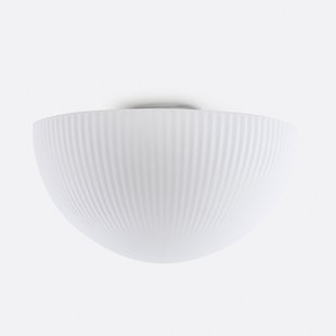 Plafondlamp van gestreept opaalglas, Loulou