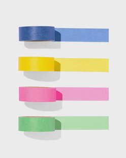 HEMA Washi tapes effen - 4 stuks