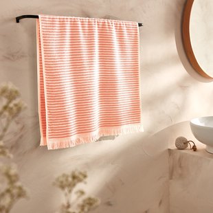 Gestreepte handdoek in badstof Malo 500 g/m2