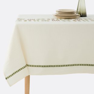 Bedrukt tafelkleed in tetra, Anselme