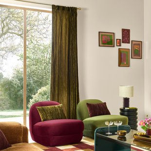 Fluwelen gordijn met verborgen lussen, Susana