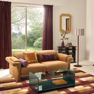 Fluwelen gordijn met verborgen lussen, Susana