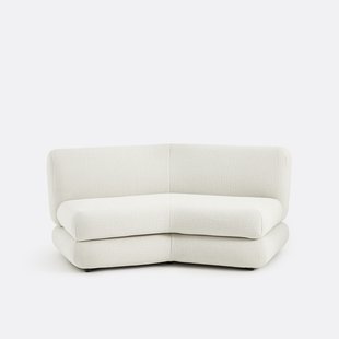 Modulaire 2-zitsbank in reliëfstof, HOOVER