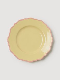 Ontbijtborden Crumble, 4 stuks GEEL