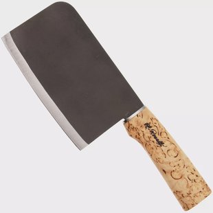 Roselli Chinese Chef Knife R730 Carbon Steel, Curly Birch, Chinees koksmes, 15.5 cm