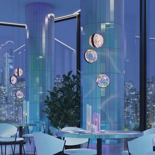 Maytoni LED hanglamp Misterio, zwart/multi, 3-lamps