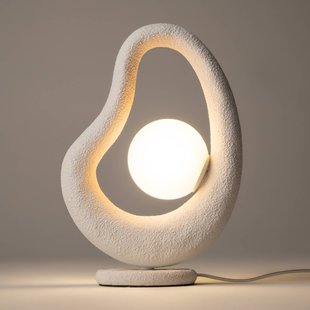 Maytoni LED tafellamp Opus, wit, metaal/glas, hoogte 38 cm