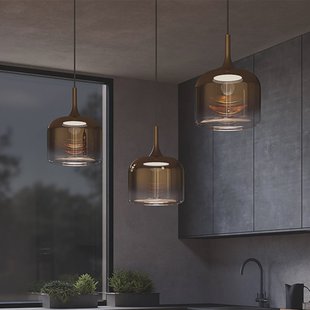 Maytoni LED hanglamp Spirito, goud, glas/metaal, Ø 26 cm