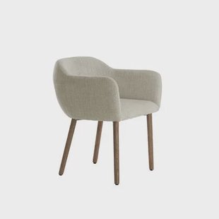 Light&living Eetkamerstoel 62,5x56x76,5 cm BLAINE beige+hout donker...