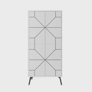Calicosy - Buffetkast met 4 deuren DUNE - H136 cm - Wit