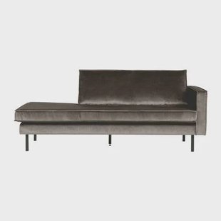 WOOOD Rodeo Daybed Rechts - Velvet - Taupe