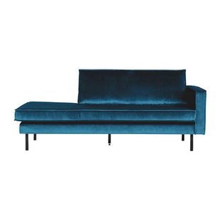 WOOOD Rodeo Daybed Rechts - Velvet - Blauw