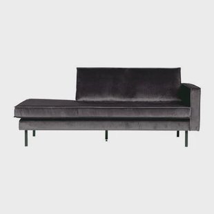 WOOOD Rodeo Daybed Rechts - Velvet - Antraciet