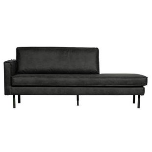 WOOOD Rodeo Daybed Links - Eco-leder - Zwart