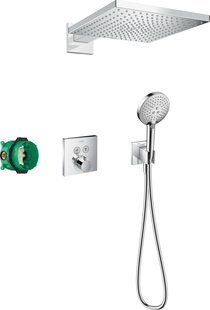 Hansgrohe Raindance E complete set inbouwset 300 1jet met ShowerSelect Square, chroom
