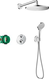 Hansgrohe Croma 280 1jet inbouw doucheset met Ecostat S, chroom