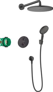 Hansgrohe Croma 280 1jet inbouw doucheset met Ecostat S, mat zwart