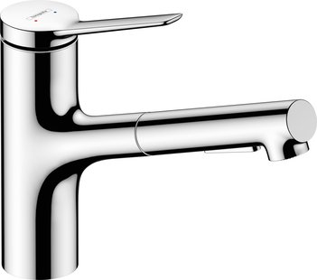 Hansgrohe Zesis M33 ééngreeps keukenmengkraan 150 Eco uittrekbare vuistdouche, 2jet, chroom
