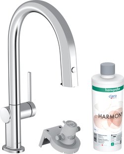 Hansgrohe Aqittura M91 Filter systeem 210, uittrekbare uitloop, 1jet, sBox, starter set, chroom