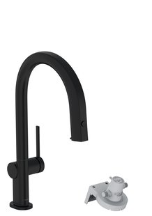 Hansgrohe Aqittura M91 Filter systeem 210, uittrekbare uitloop, 1jet, mat zwart