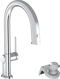 Hansgrohe Aqittura M91 Filter systeem 210, uittrekbare uitloop, 1jet, sBox, chroom